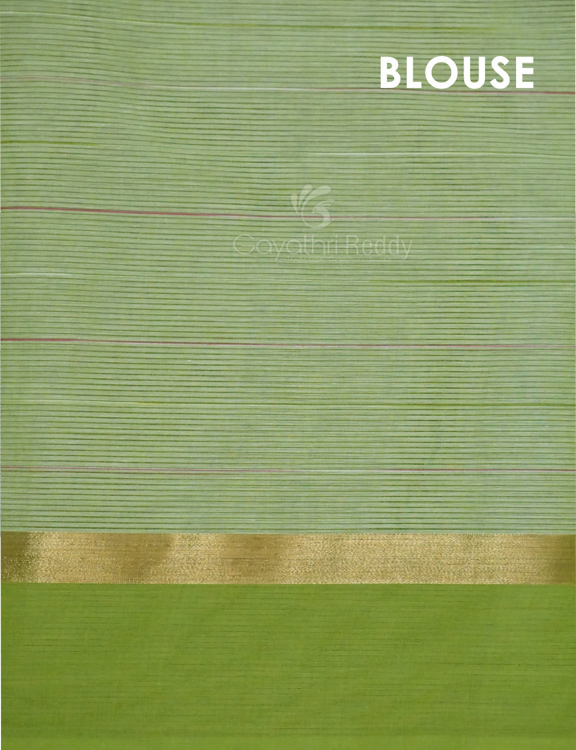 Dual Shade of Milk White And Leaf Green Pure Mangalgiri Cotton By Gayathri Reddy Designer Studio