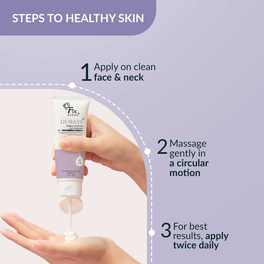 Fixderma Durave Radiance & Brightening Oil Free Face Moisturizer with Probiotics