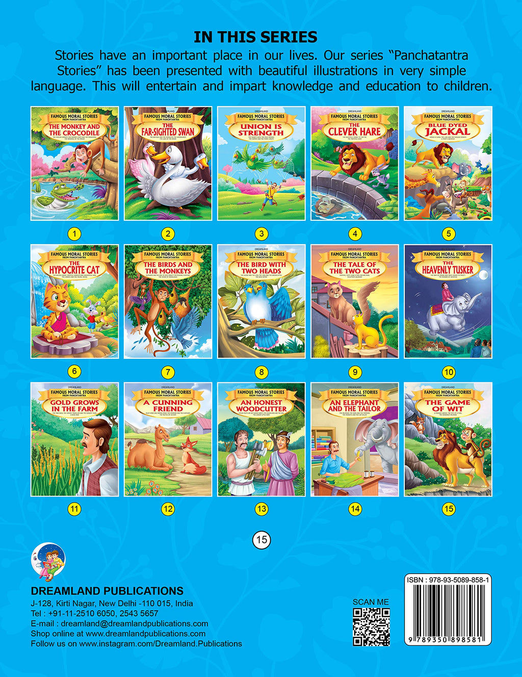 Dreamland The Game of Wit - Book 15 (Famous Moral Stories from Panchtantra)