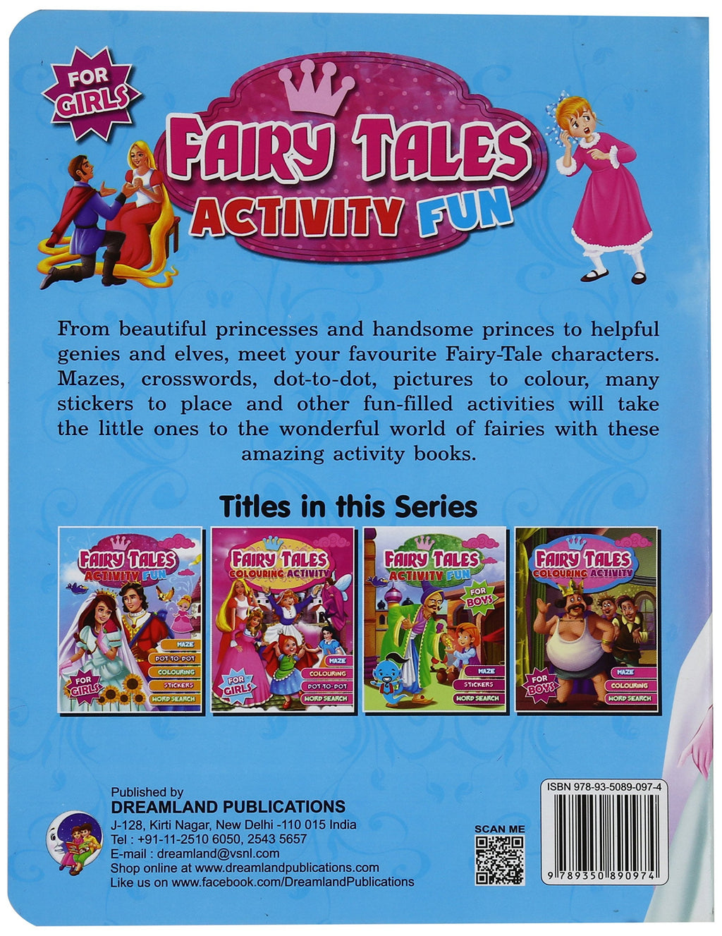 Dreamland Fairy Tales Activity Fun - For Girls