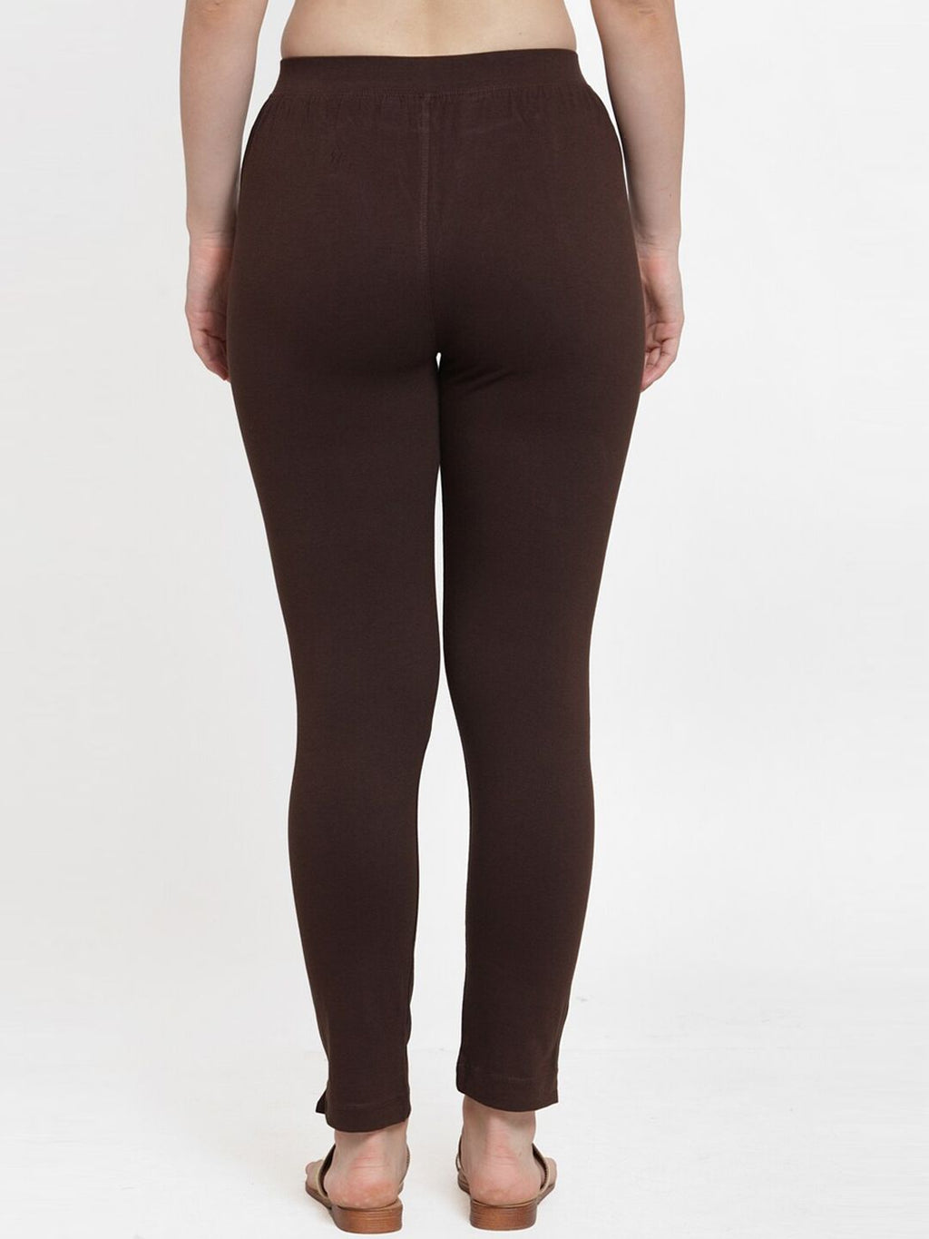 TAG 7 Women Olive Green & Brown Pack of 2 Leggings