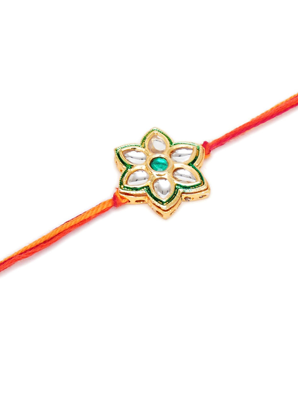 Designer kundan Rakhi - Ruby Raang