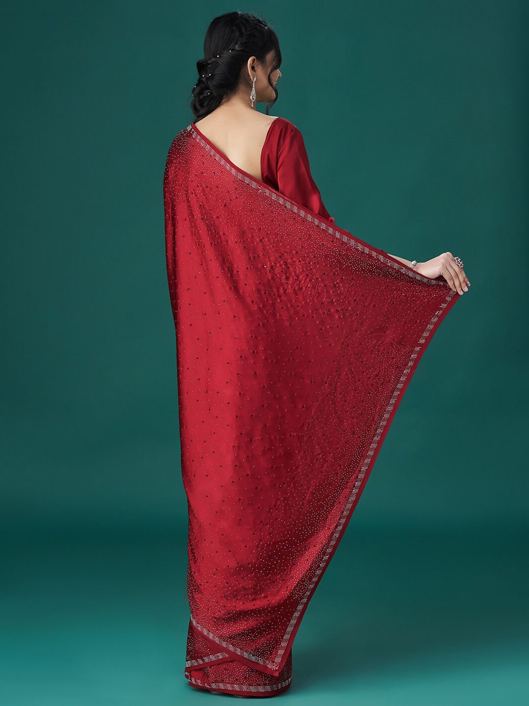 kasee Embellished Satin Saree