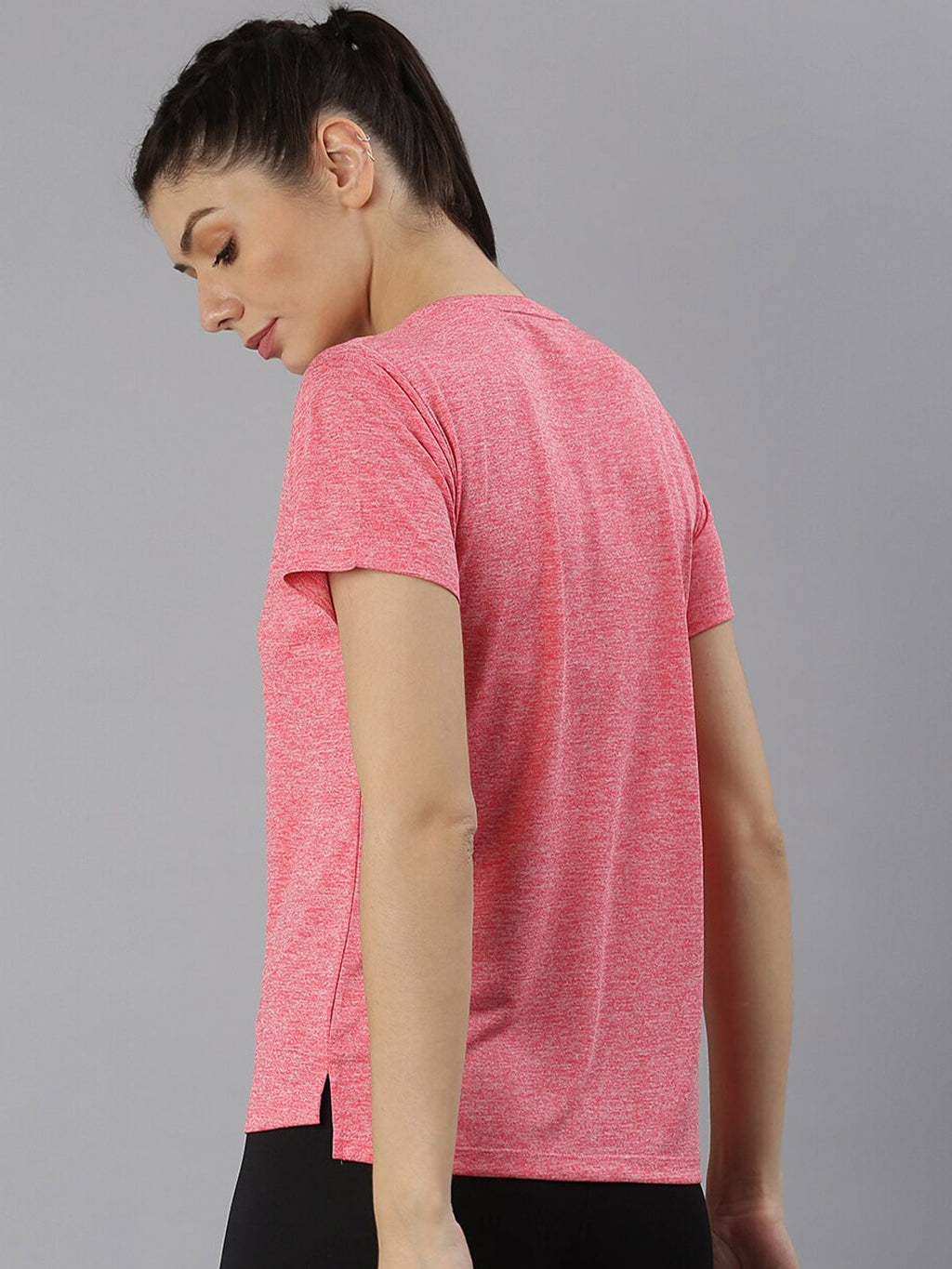 MKH Women Coral Dri-FIT Sports T-shirt