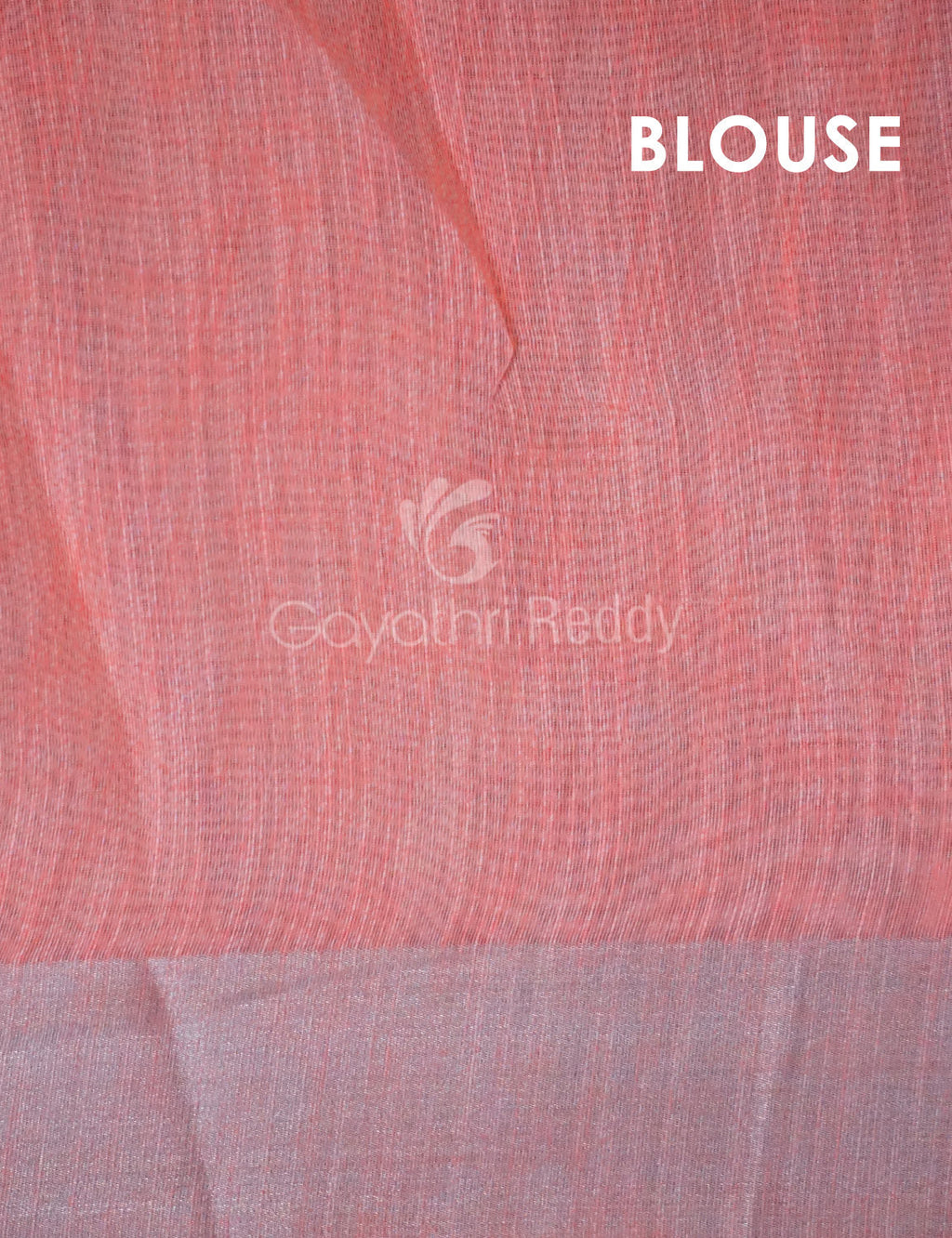 Pastel Peach Colour Floral Design Semi Chanderi Saree By Gayathri Reddy Designer Studio