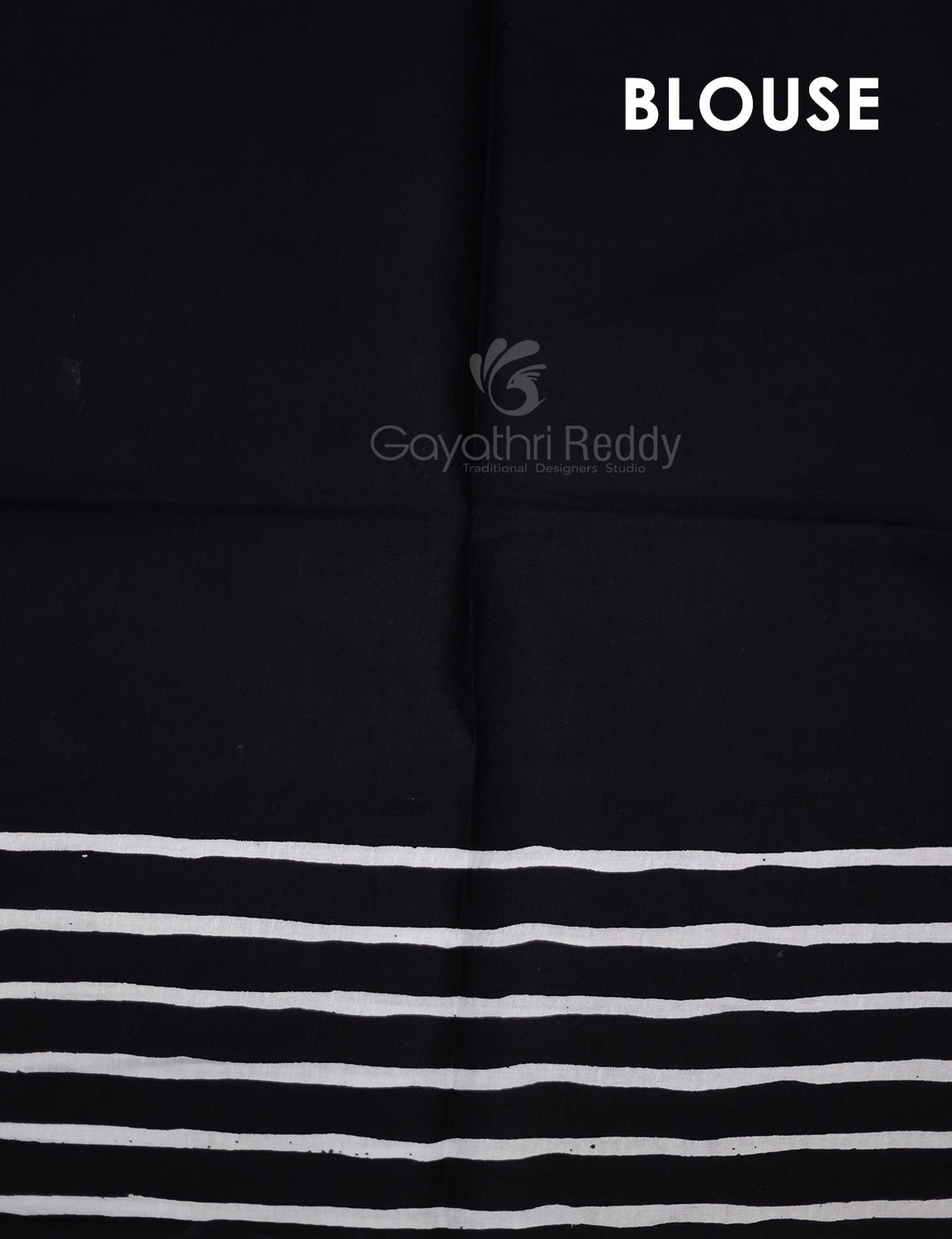 Cream And Black Colour Combo With Waves Print Pure Mulmul Cotton Saree By Gayathri Reddy Designer Studio