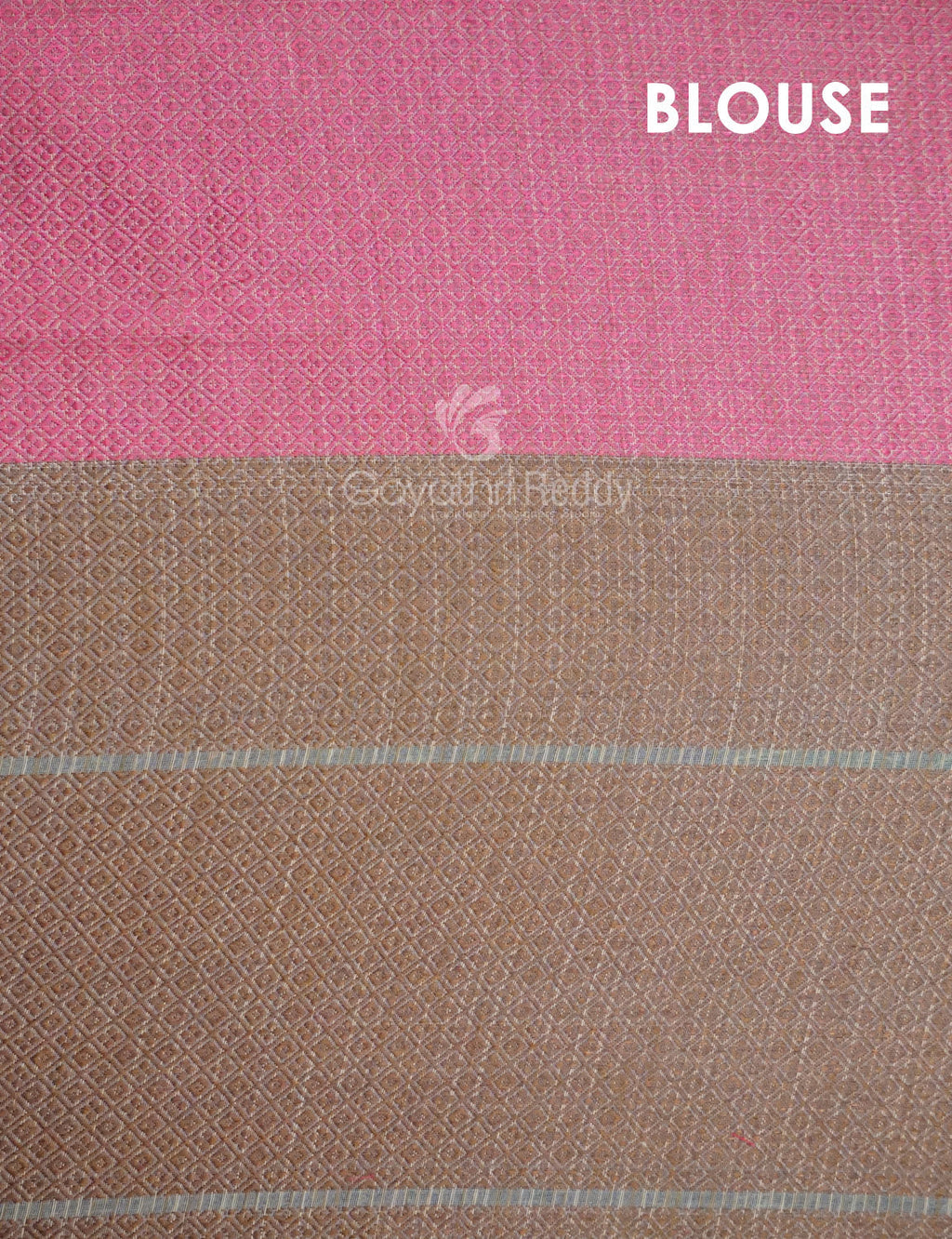 Combo of Cream and Pink with Floral Buttes Banarasi Munga Kota Saree By Gayathri Reddy Designer Studio