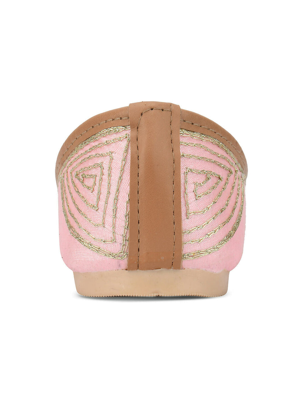Desi Colour Women Indian Ethnic Footwear-Pink Pearl