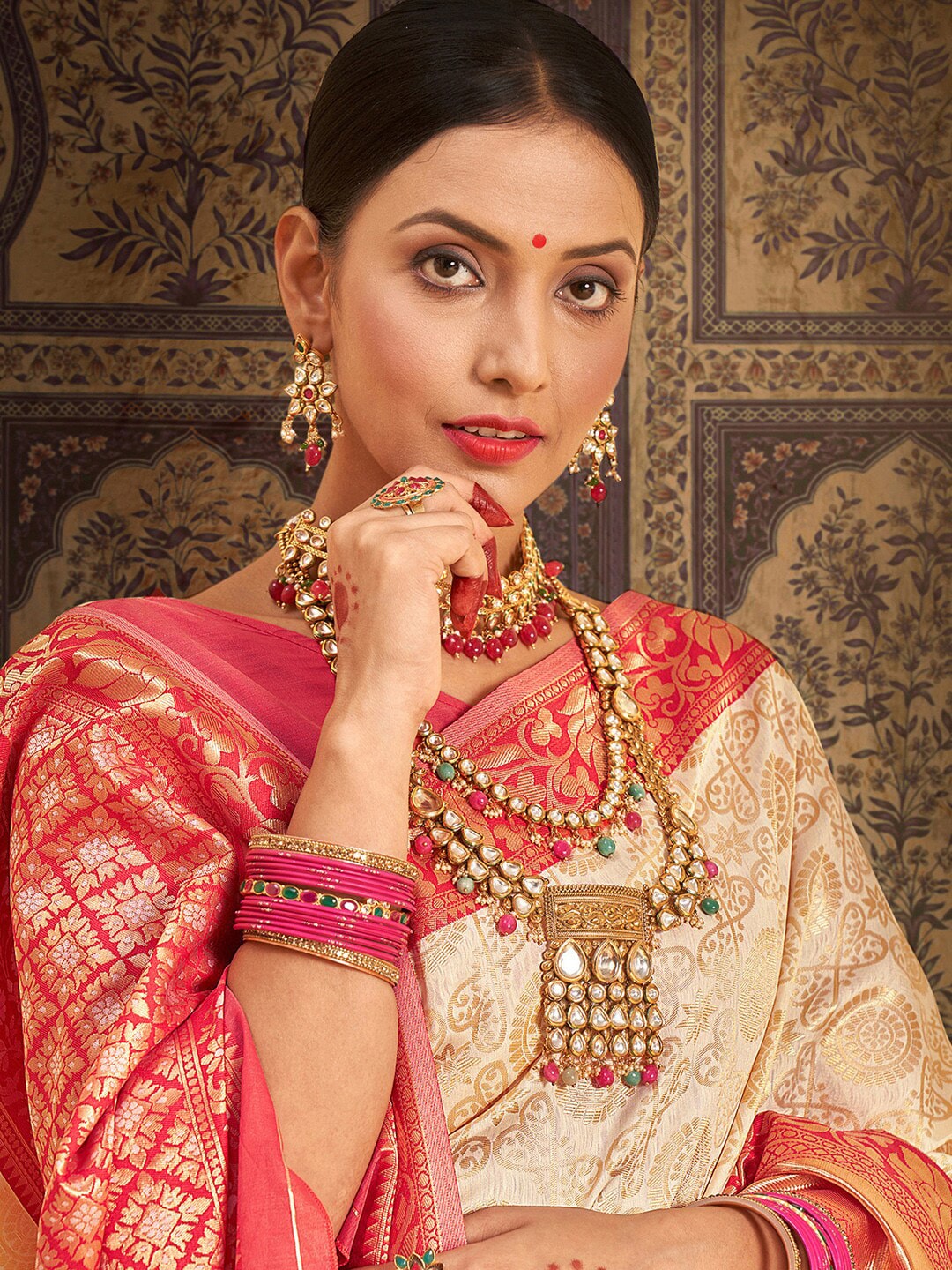 Saree Mall Woven Design Zari Kanjeevaram Traditional Sarees