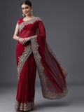 kasee Embroidered Poly Georgette Saree