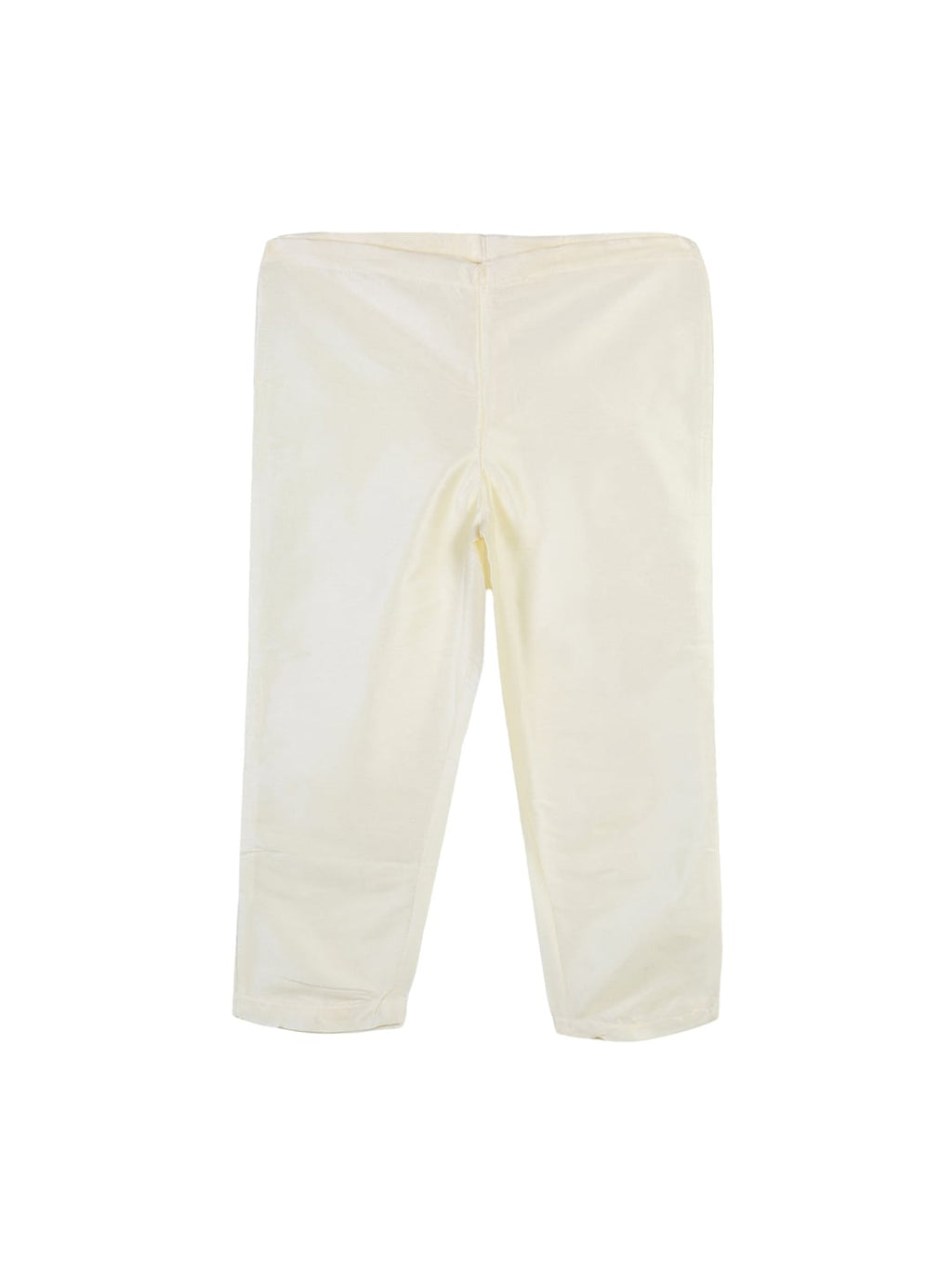 Sethukrishna Boys Rust Orange & White Solid Kurta with Pyjamas