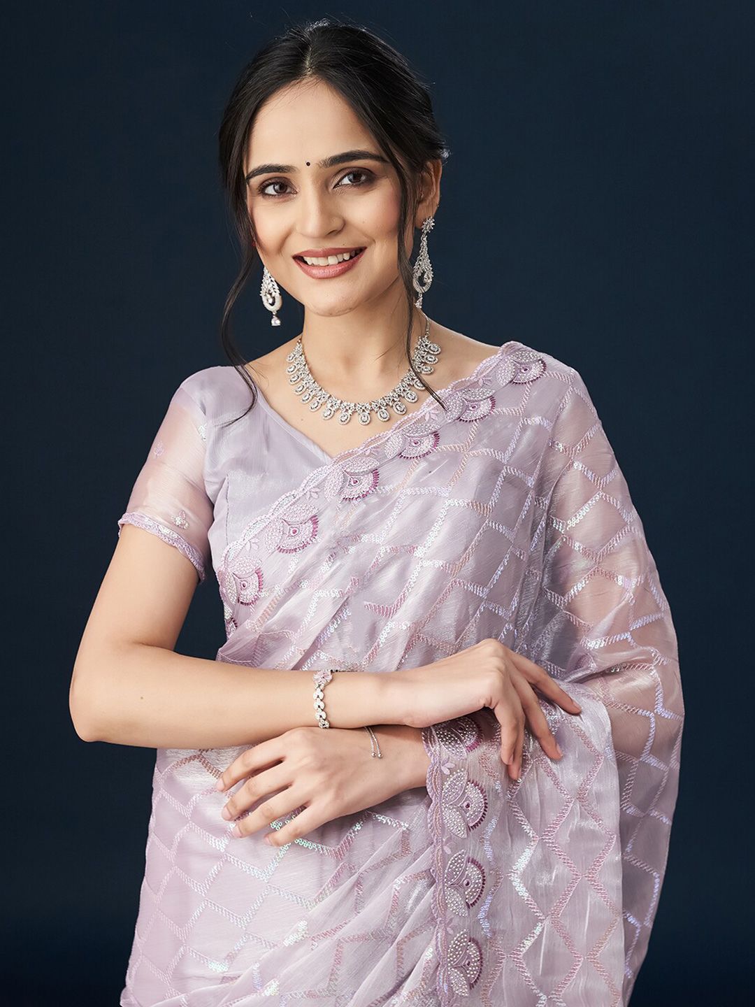 kasee Sequinned Embellished Saree