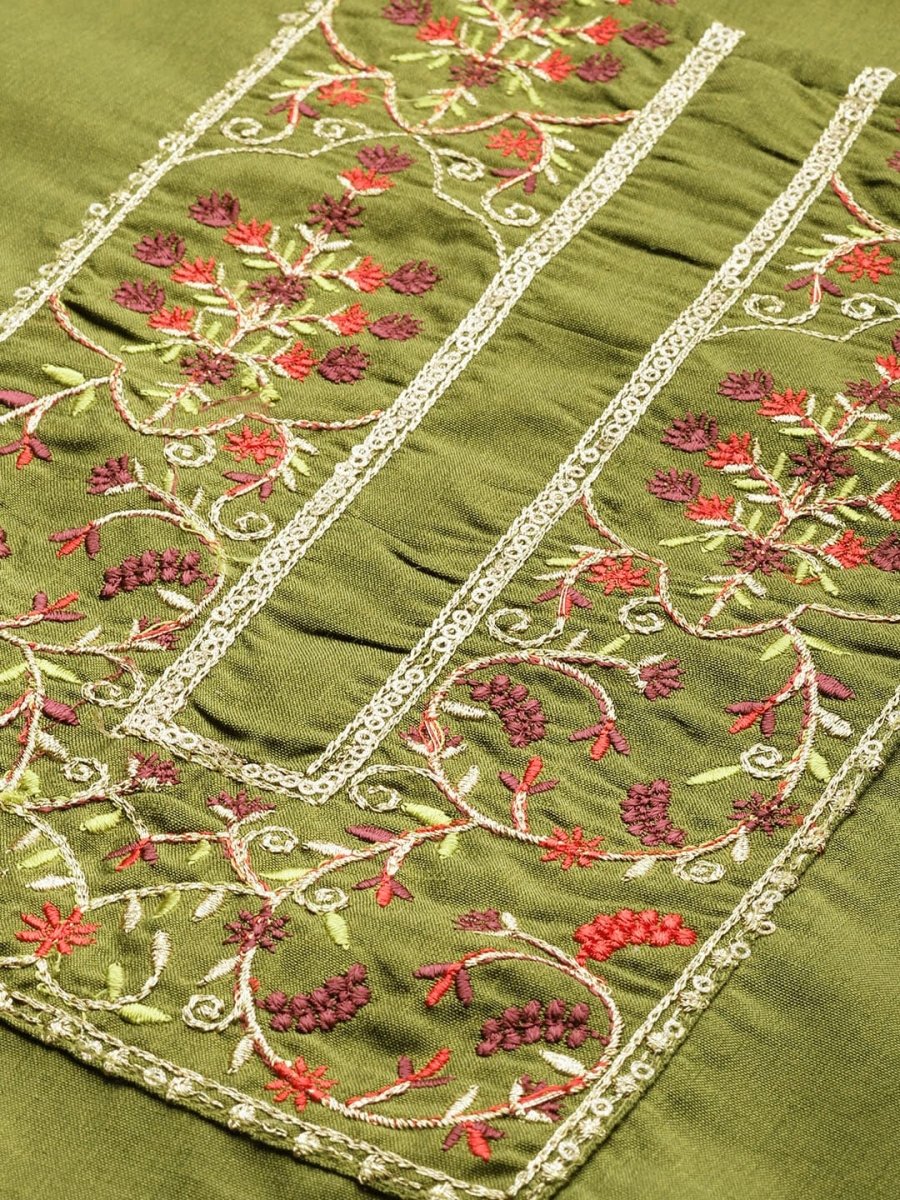 All About You Women Ethnic Motifs Embroidered Sequinned Kurta With Trousers