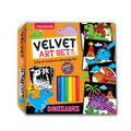 Dreamland Publications Dinosaurs - Velvet Art Set With 10 Free Sketch Pens