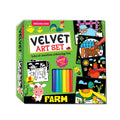 Dreamland Publications Farm - Velvet Art Set With 10 Free Sketch Pens