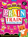 Dreamland Publications Brain Train Activity Book for Kids Age 6+ - With Colouring Pages, Mazes, Puzzles and Word searches Activities