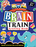 Dreamland Publications Brain Train Activity Book for Kids Age 5+ - With Colouring Pages, Mazes, Puzzles and Word searches Activities