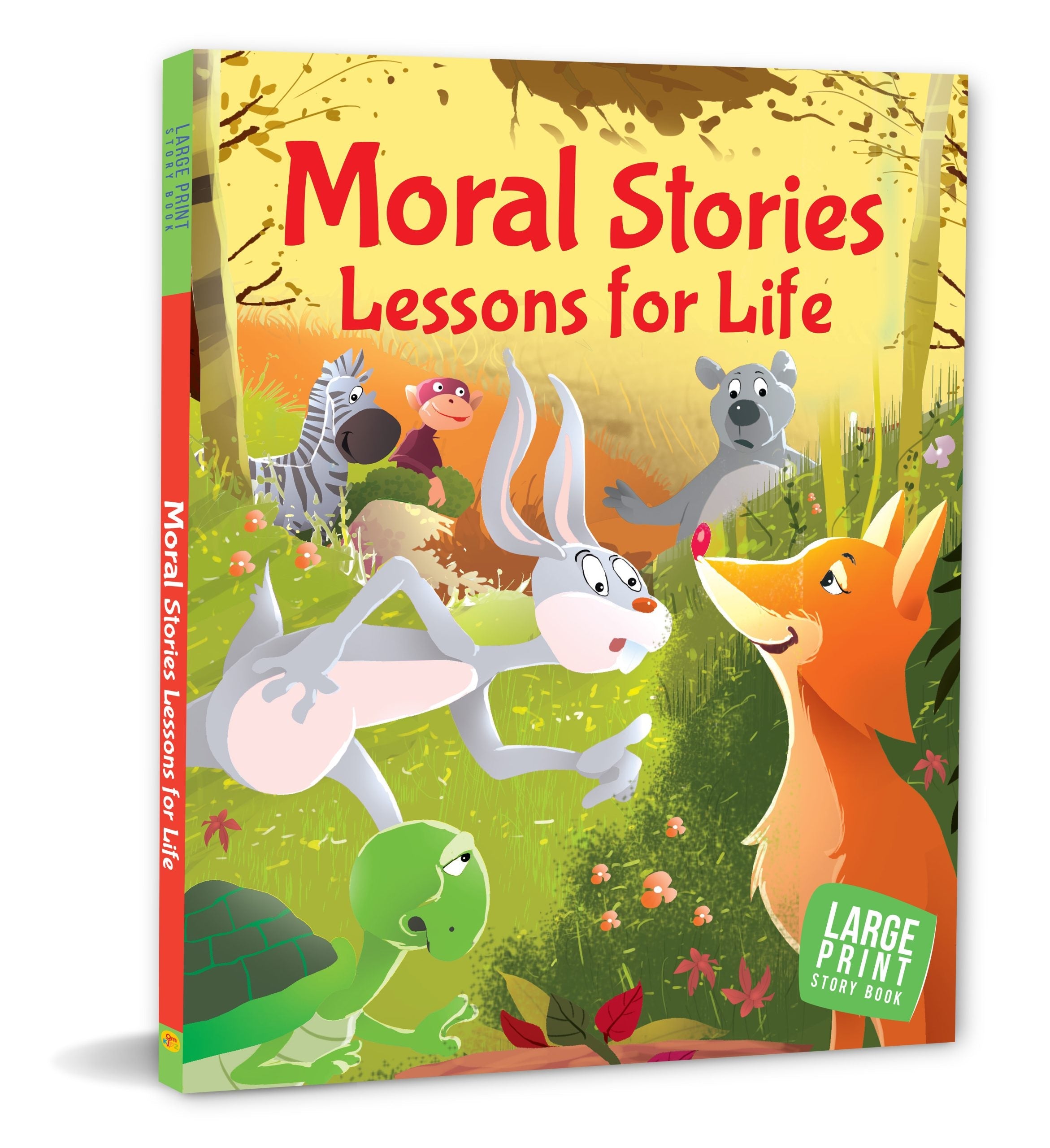 Story Book: Moral Stories Lessons for Life - Large Print Story book - Om Books