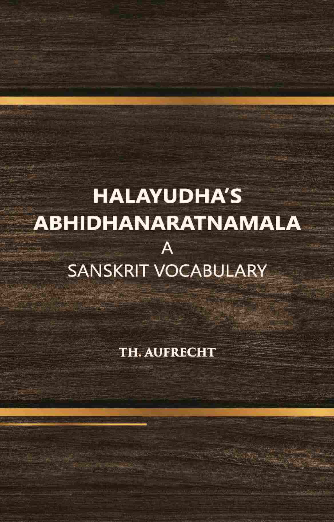 halayudh's abhidhanaratnamala - Gyan Books