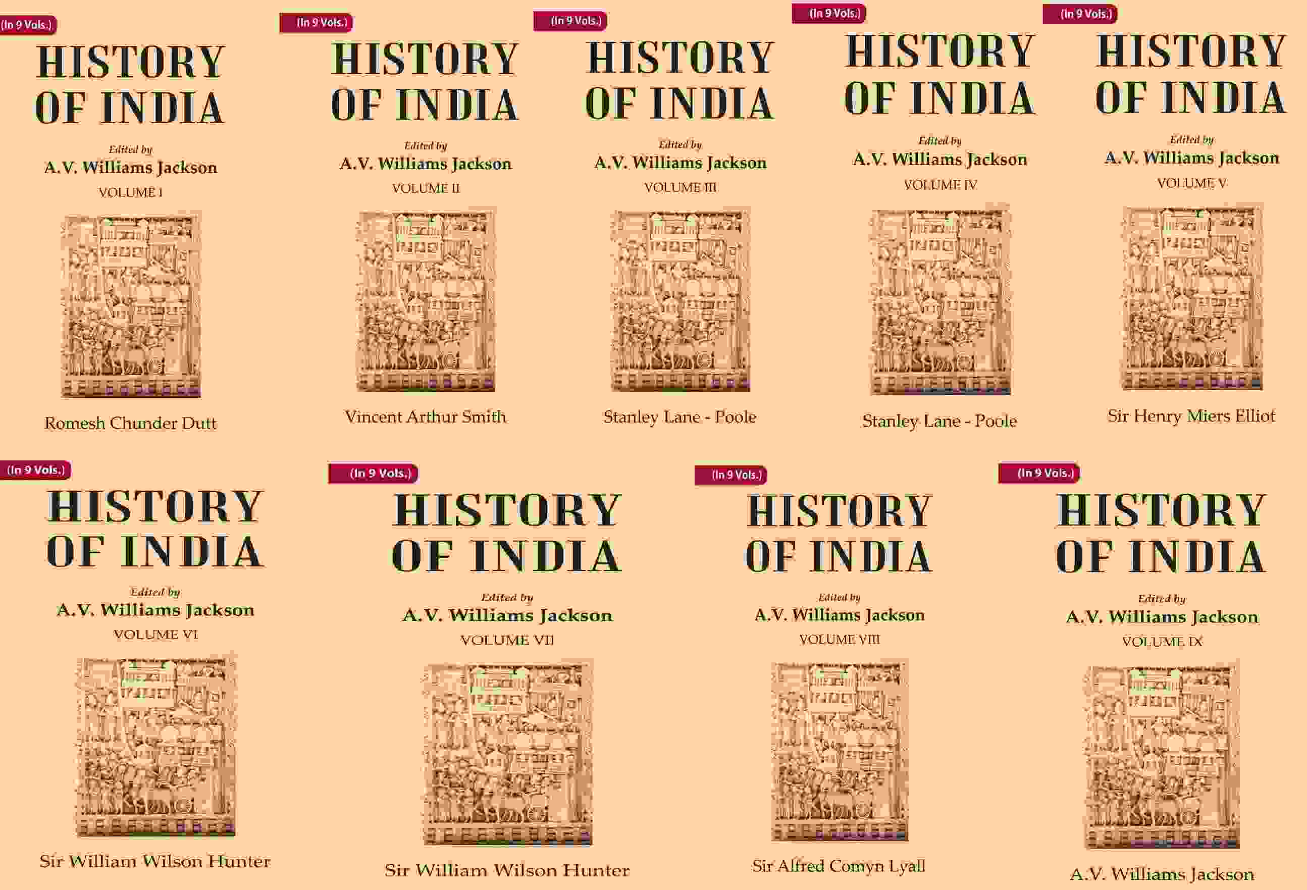 History of India In 9 Vol. - Gyan Books
