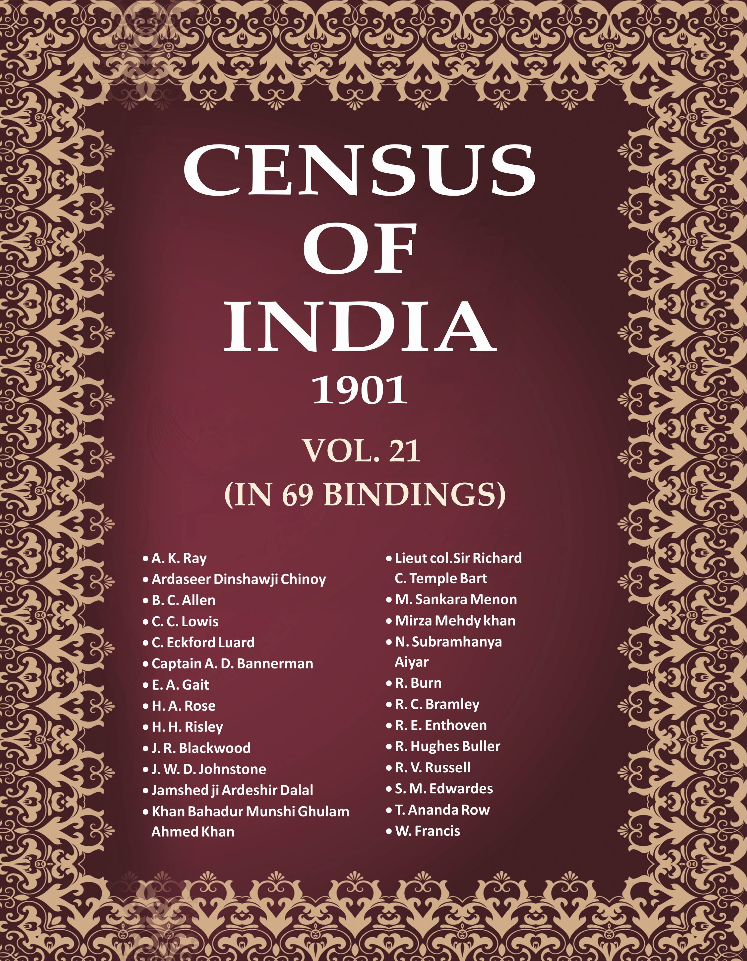 Census of India 1901 21 Vols. In 65 Bindings - Gyan Books