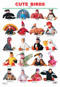 Dreamland Publications Educational Chart for Kids - Cute Birds