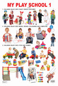 Dreamland Publications My Play School -1 : Children Early Learning Educational Laminated Chart