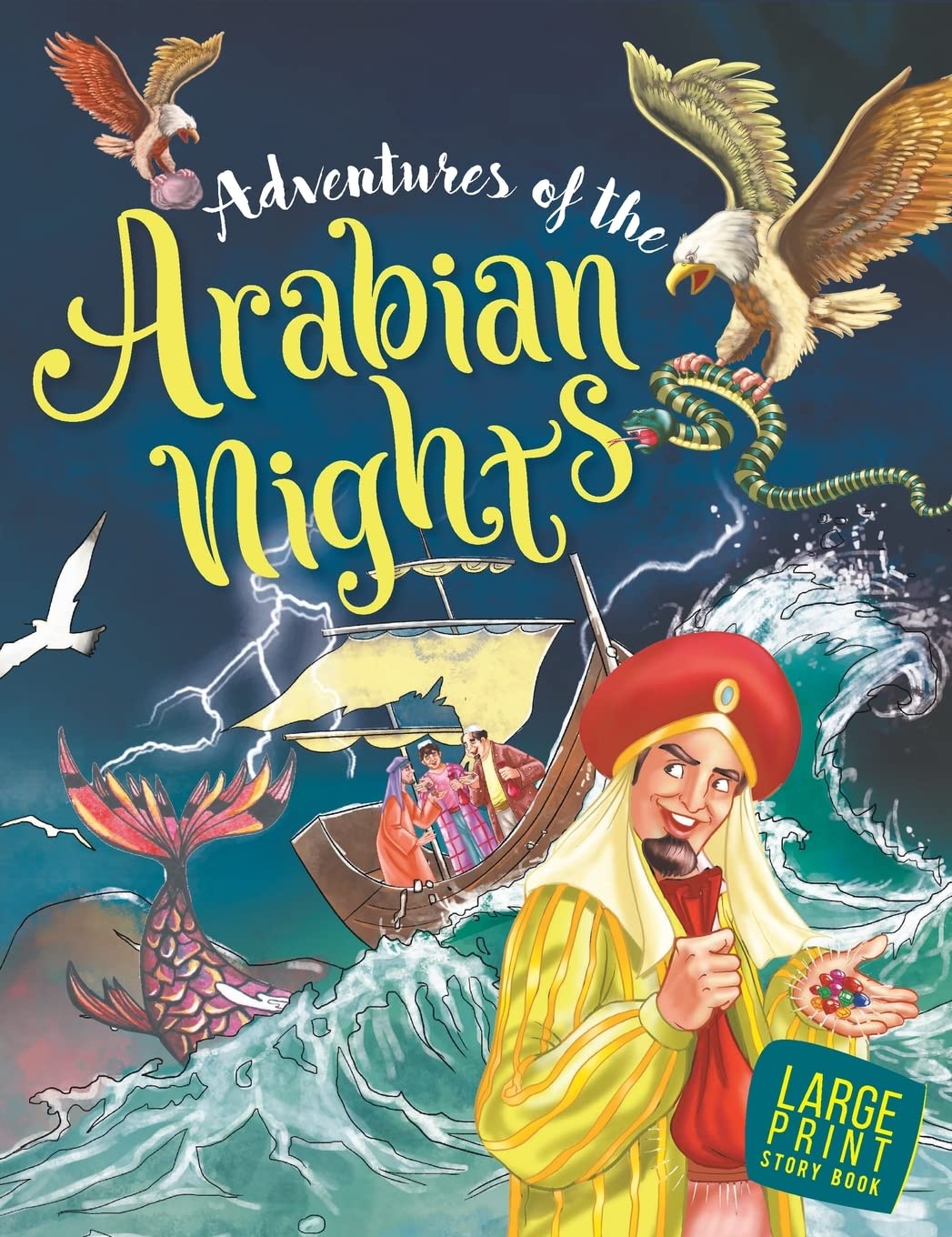 Adventures of the Arabian Nights : Large Print - Om Books
