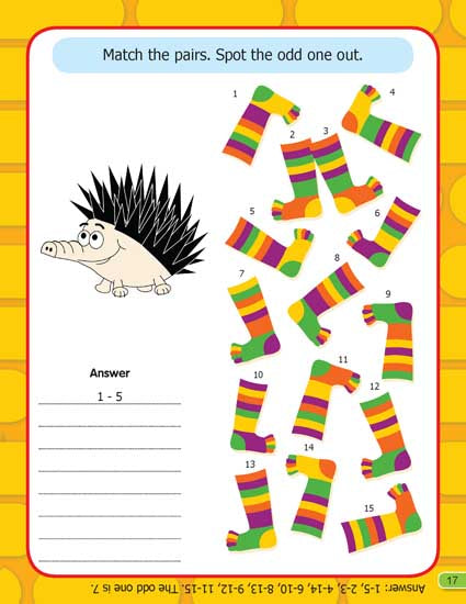 Dreamland Publications Brain Boosting - Find The Difference (Age 4+) : Children Interactive & Activity Book