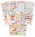 Dreamland Publications Educational Chart for Kids - Pre-School Chart pack (10 Titles)