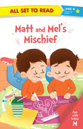 All set to Read fun with Letter M Matt and Mels Mischief - Om Books