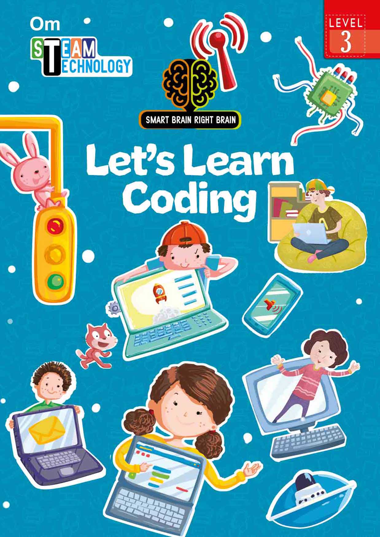 Smart Brain Right Brain Technology Level 3 : Let's Learn Coding - Om Books
