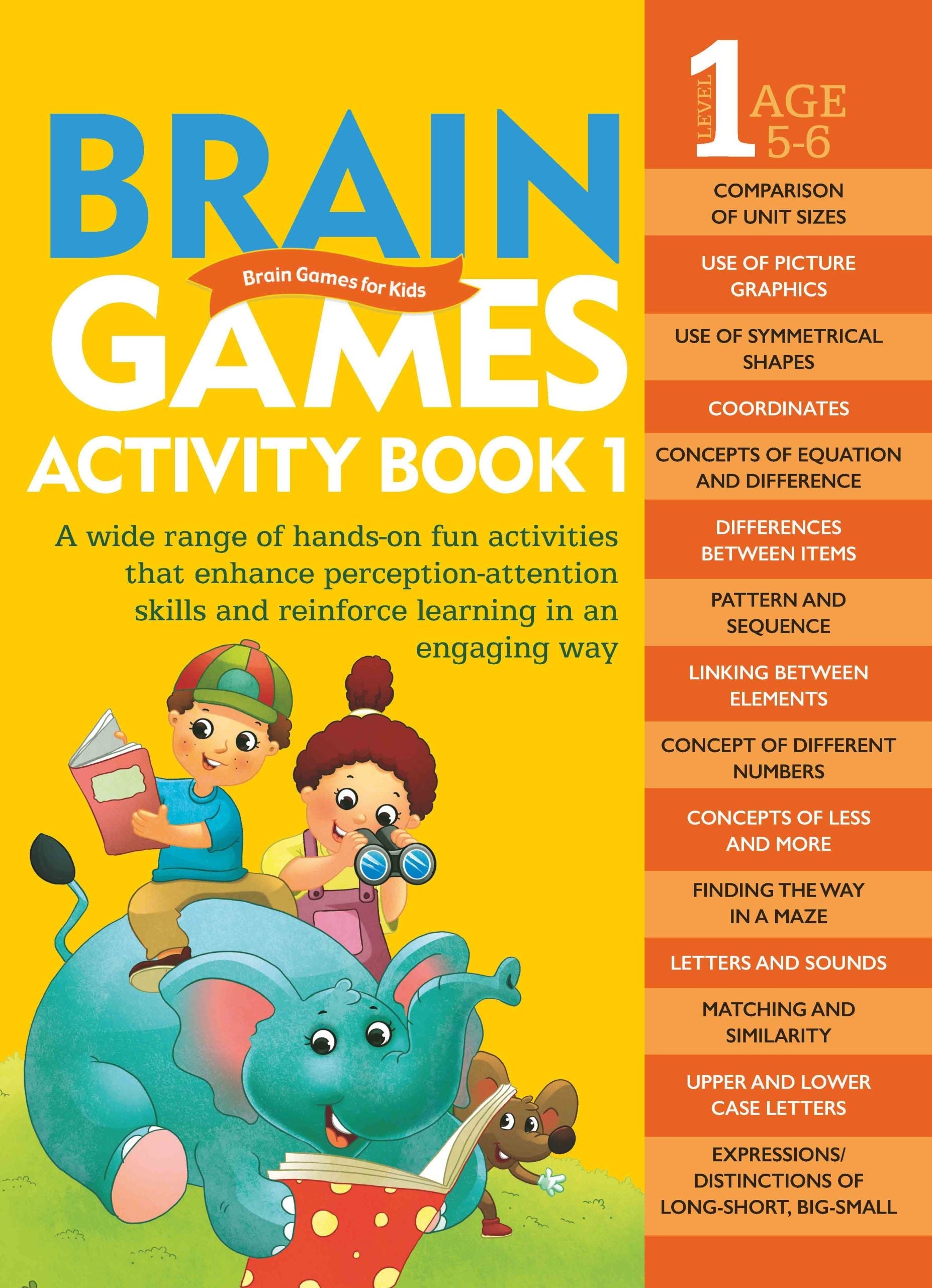 Brain Games for Kids : Brain Games Activity Book Level 1 : Book-1 - Om Books