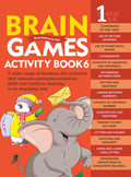Brain Games for Kids : Brain Games Activity Book Level 1 : Book-6 - Om Books