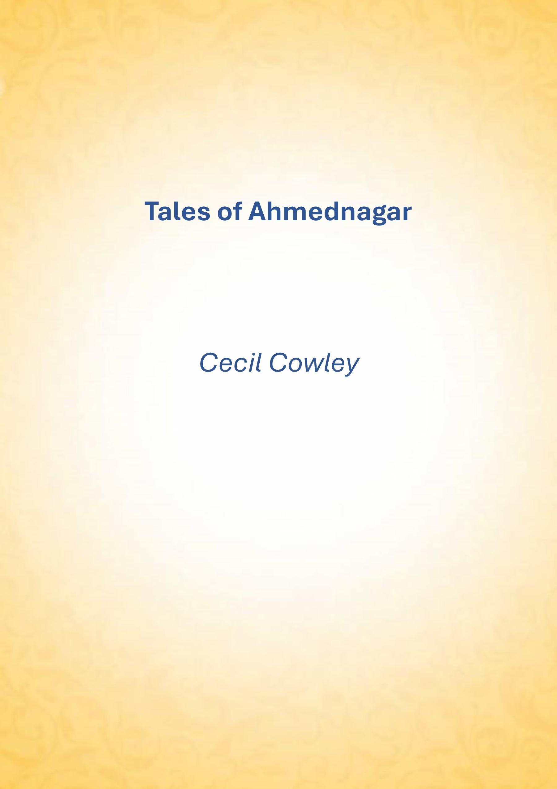 Tales of Ahmednagar - Gyan Books