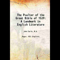 The Psalter Of The Great Bible Of 1539 - Gyan Books