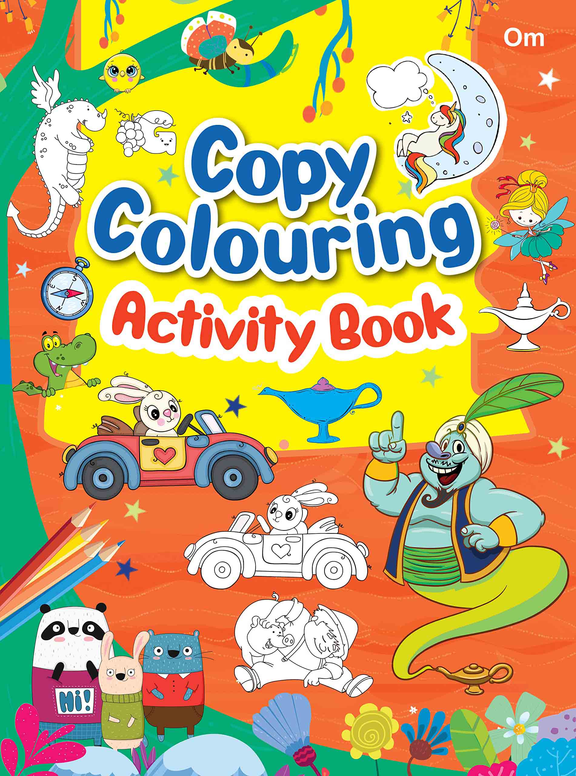 Copy colouring Activity book - Om Books