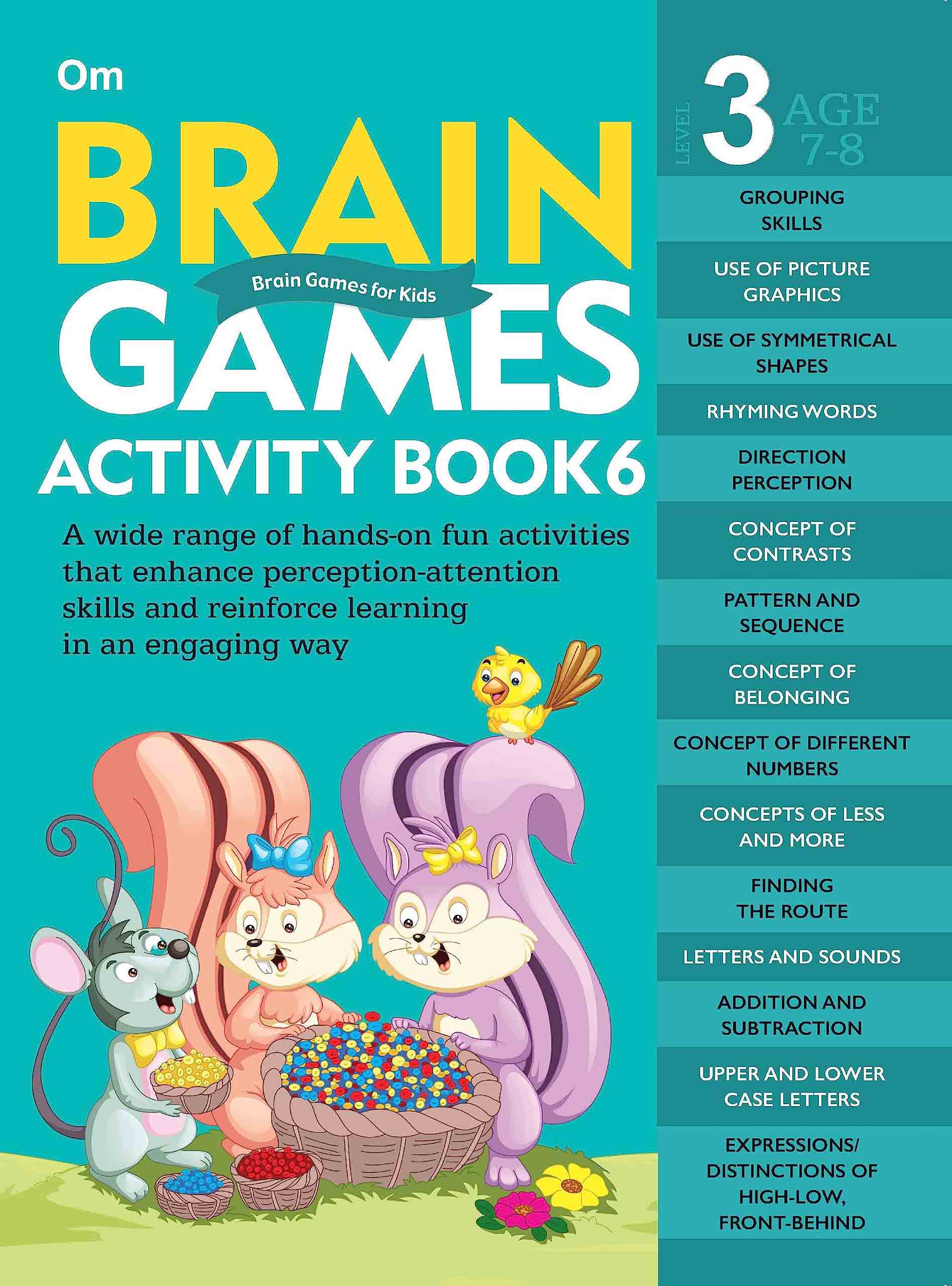 Brain Games Activity Books- 6 Level - 3 - Om Books