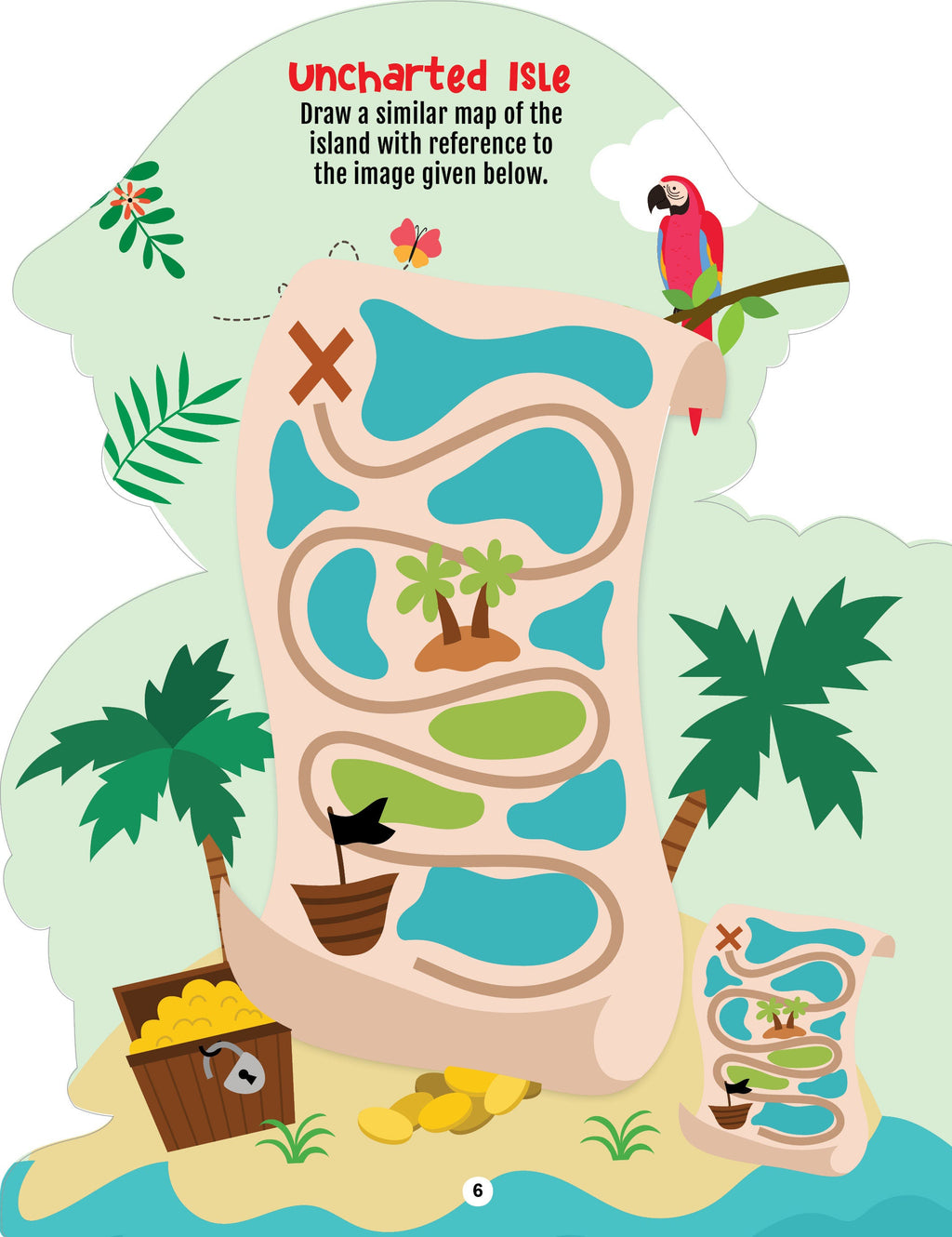 Dreamland Publications Step into the Pirates World - Activity and Colouring Fun Book for Age 4+