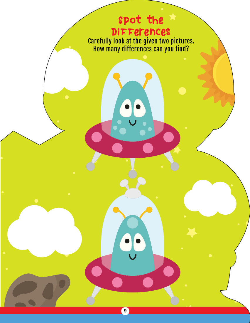 Dreamland Publications Step into the Space World - Activity and Colouring Fun Book for Age 4+