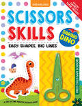 Dreamland Publications Daring Dino Scissors Skills Activity Book for Kids Age 4 - 7 years | With Child- Safe Scissors, Games and Mask