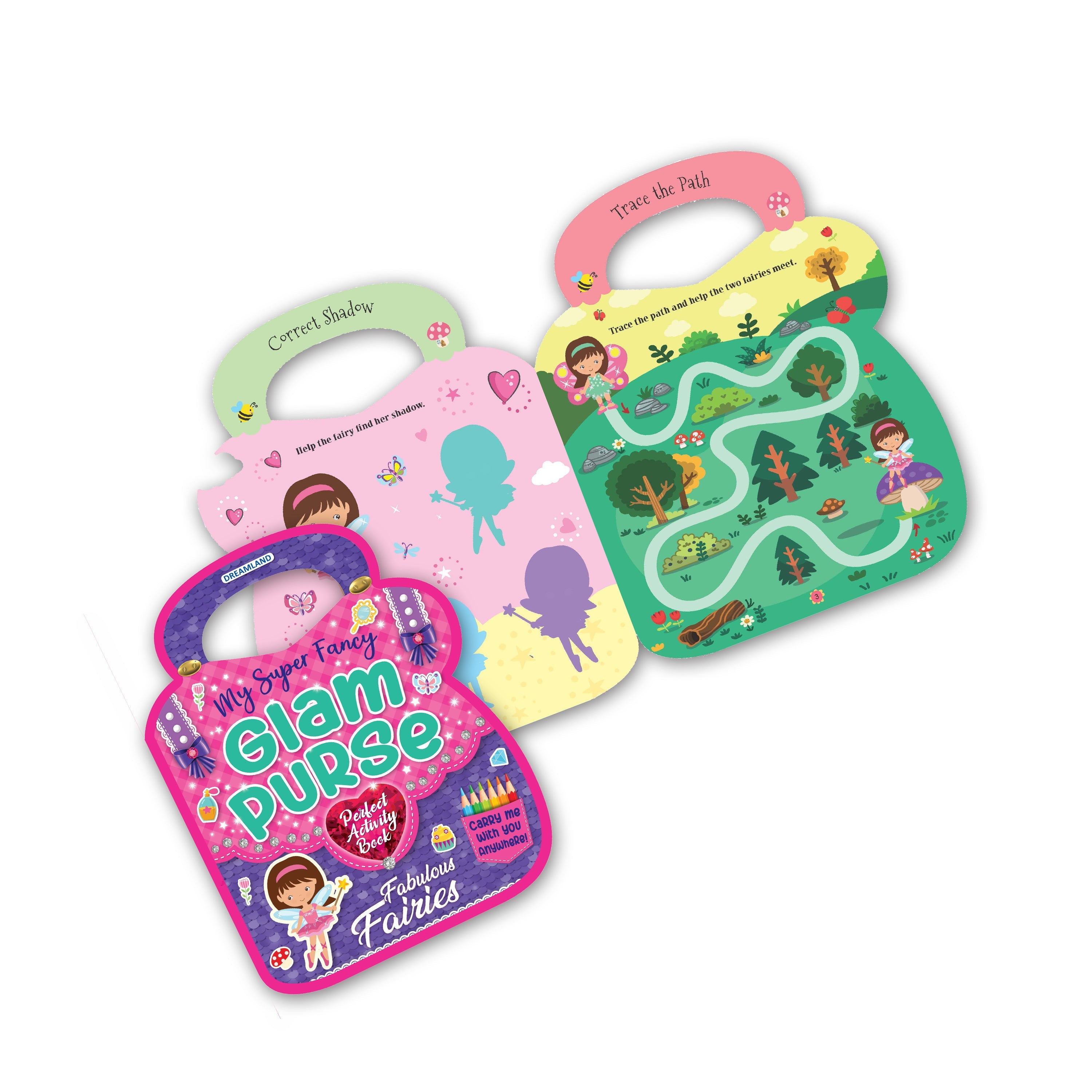 Dreamland Publications My Super Fancy Glam Purse Books Pack- A Set of 4 Books