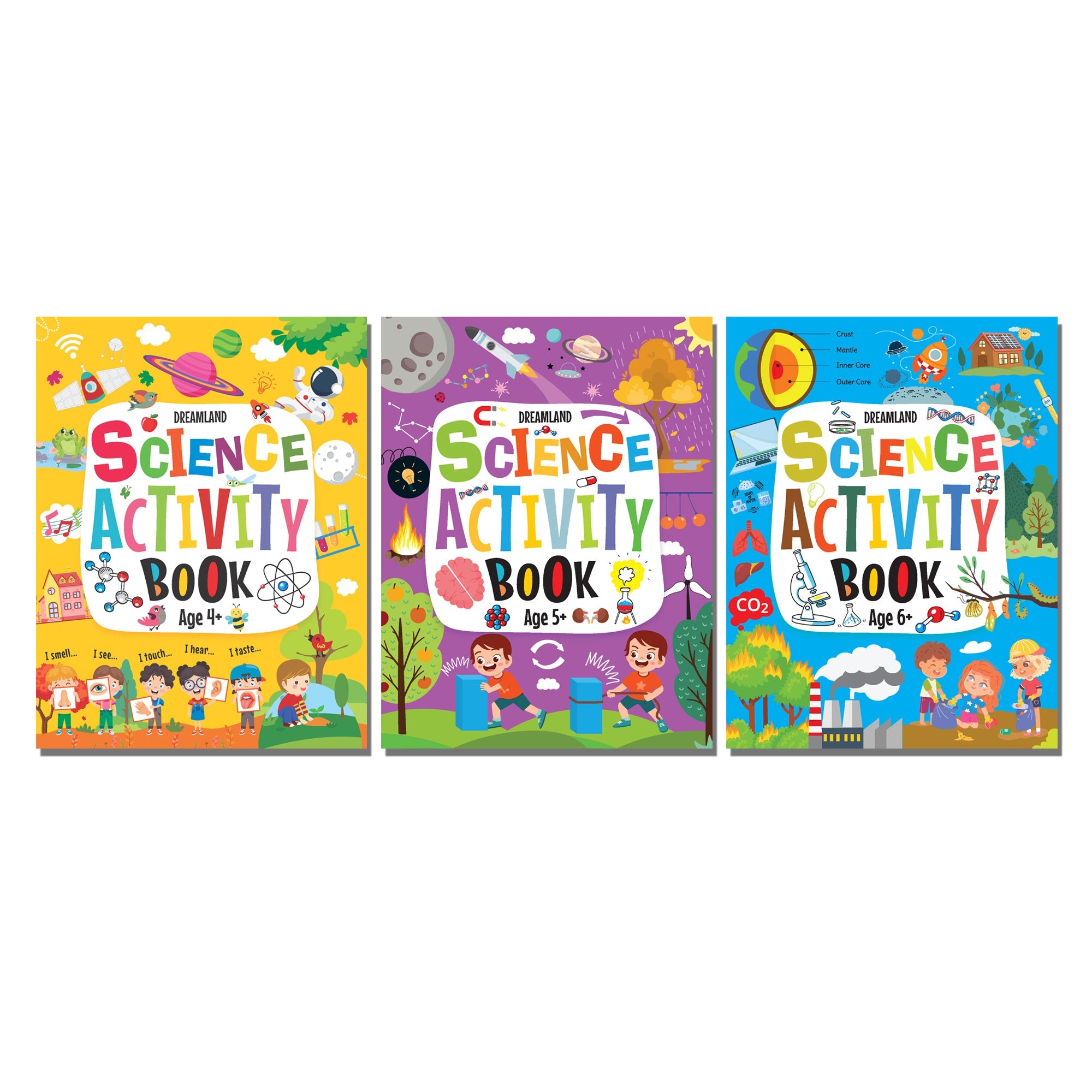 Dreamland Publications Science Activity Books Pack- A Set of 3 Books