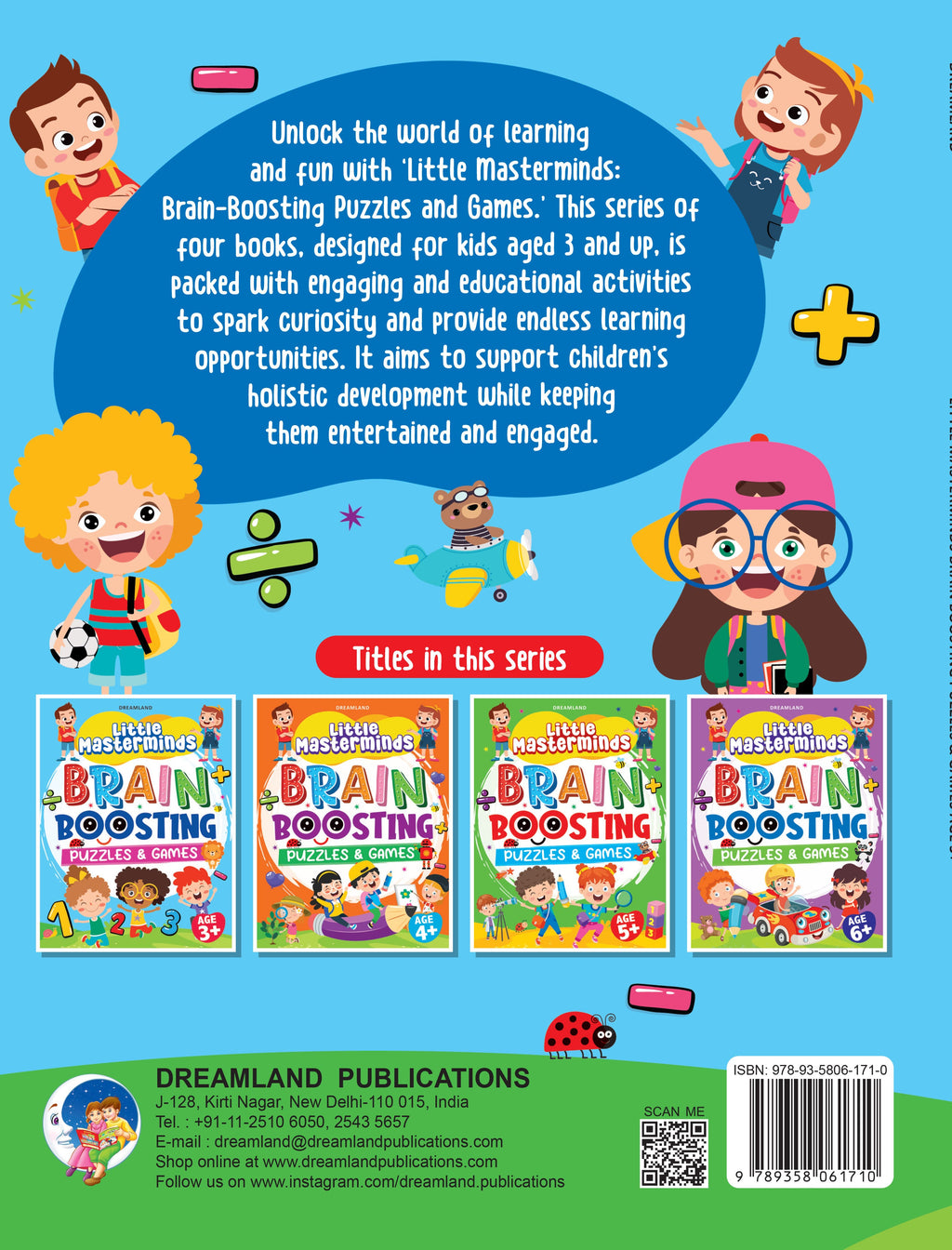Dreamland Publications Little Masterminds: Brain Boosting Puzzles & Games Activity Book for Kids Age 3 and Up