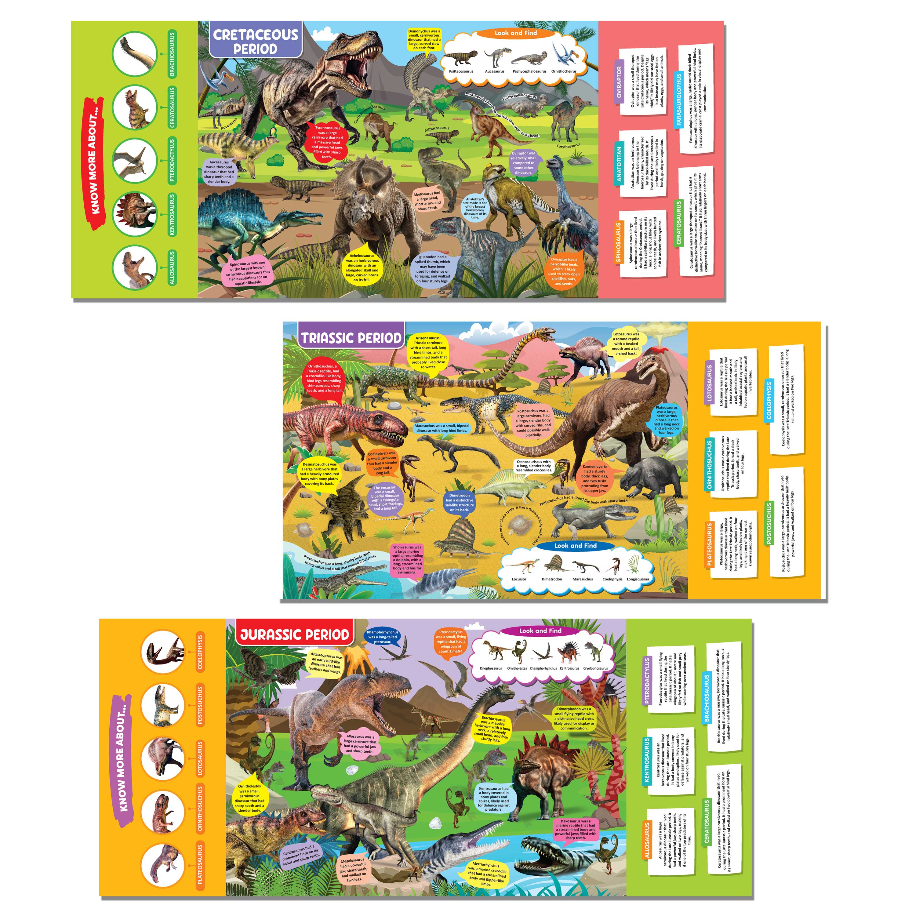 Dreamland Publications Dinosaur World Discovering Delights Flap Book for Kids Age 4 - 10 years