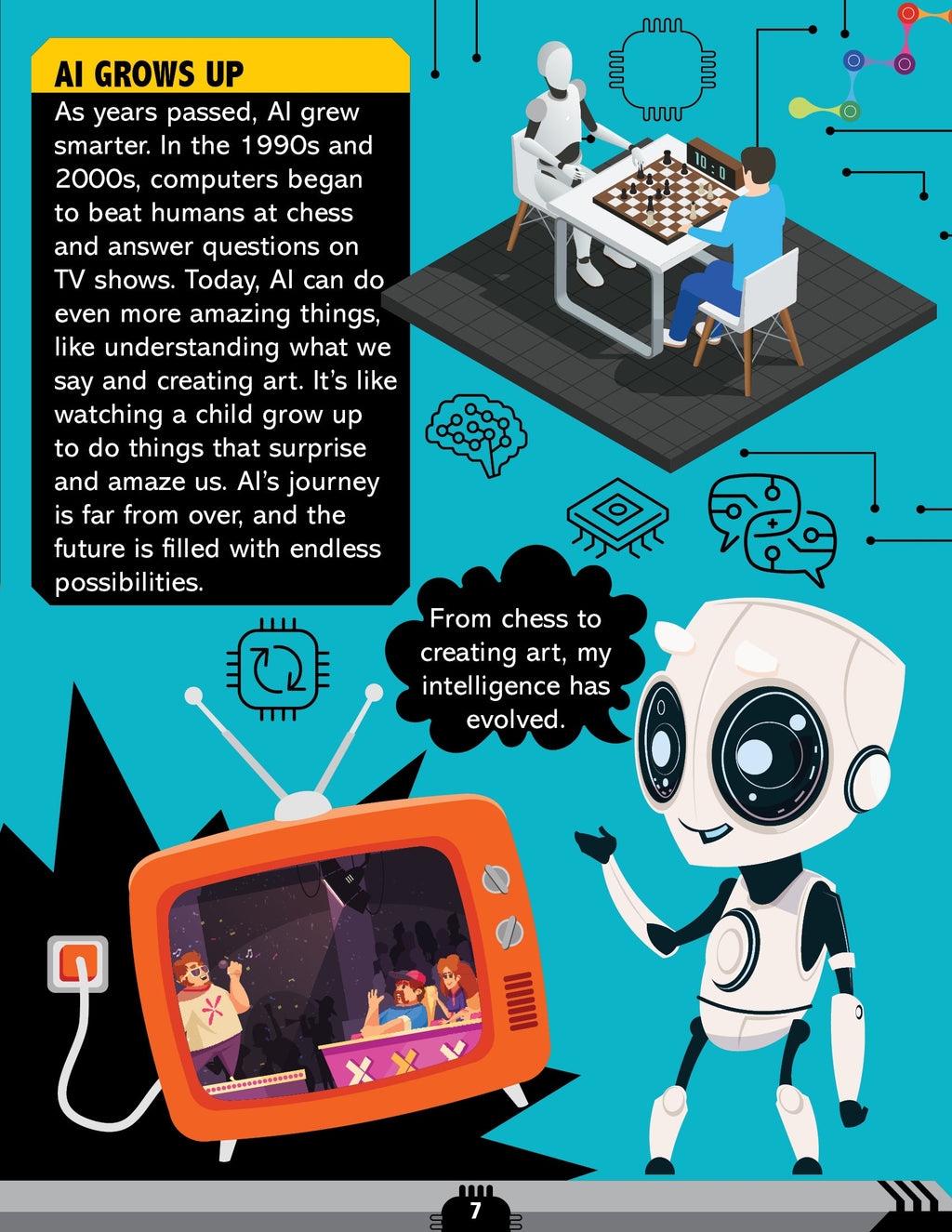 Dreamland Publications Artificial Intelligence Activity Book for Kids Age 7+ - Activities about AI, Computers and Machine Learning