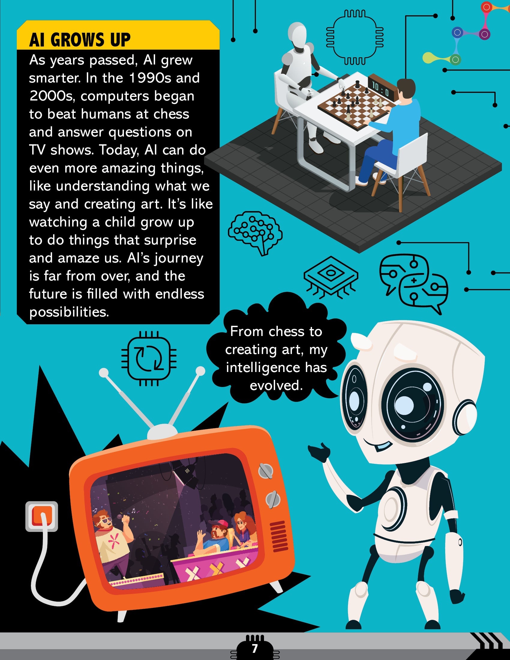 Dreamland Publications Artificial Intelligence Activity Book for Kids Age 7+ - Activities about AI, Computers and Machine Learning