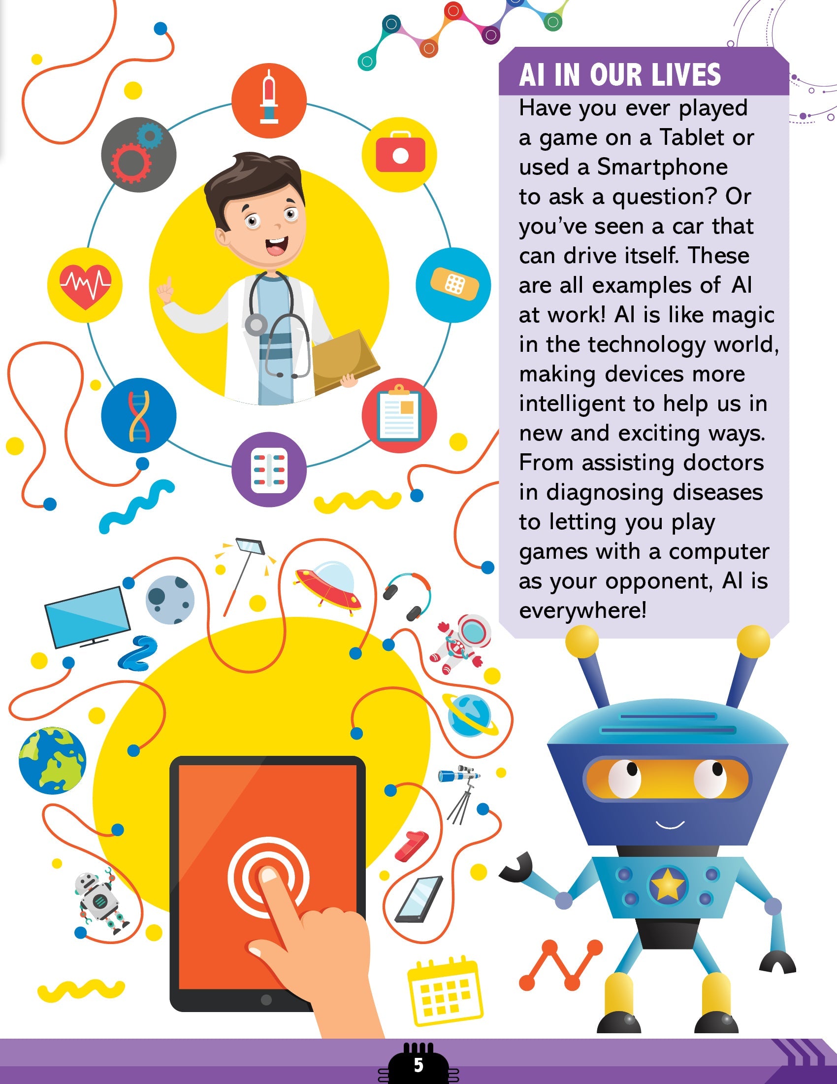Dreamland Publications Artificial Intelligence Activity Book for Kids Age 7+ - Activities about AI, Computers and Machine Learning