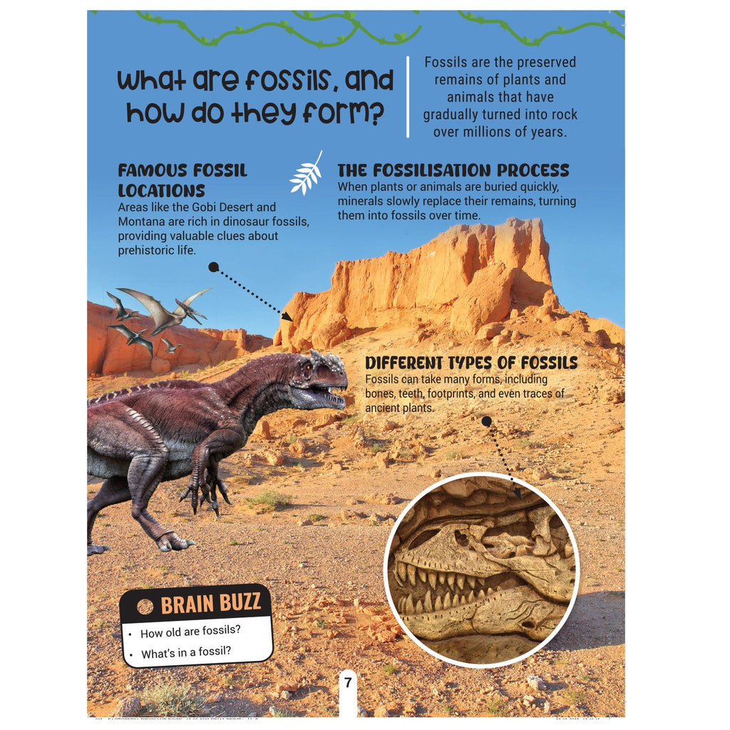 Dreamland Publications Factopedia: Dino Discovery – Fascinating Dinosaur Facts for Kids Age 6+ | Learn About Prehistoric Giants with Fun, Easy-to-Understand Info