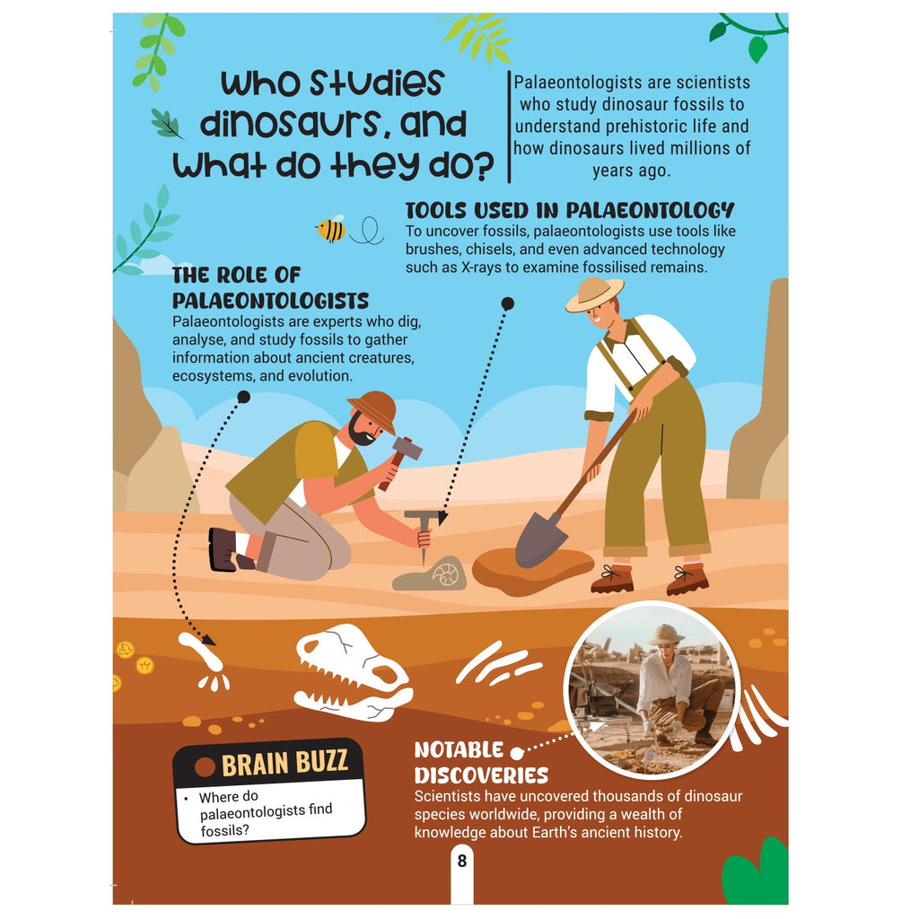 Dreamland Publications Factopedia: Dino Discovery – Fascinating Dinosaur Facts for Kids Age 6+ | Learn About Prehistoric Giants with Fun, Easy-to-Understand Info